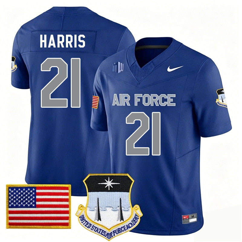 Air Force Falcons #21 Cade Harris College Football Jerseys,Uniforms-Royal